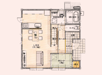 1F／間取り